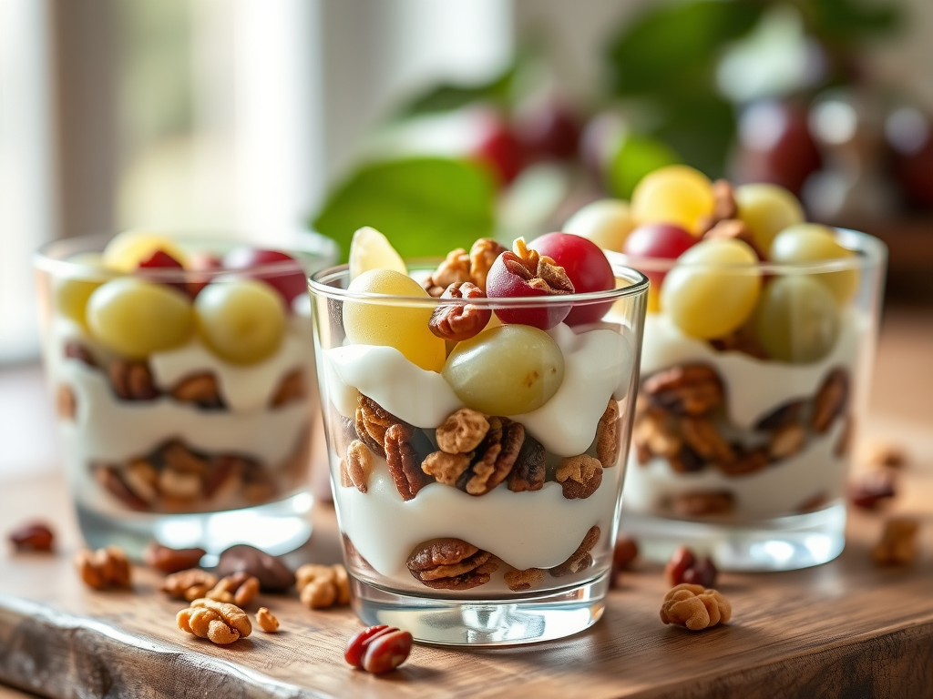 Creamy Grape & Nut Delight: A Dessert for Every Season