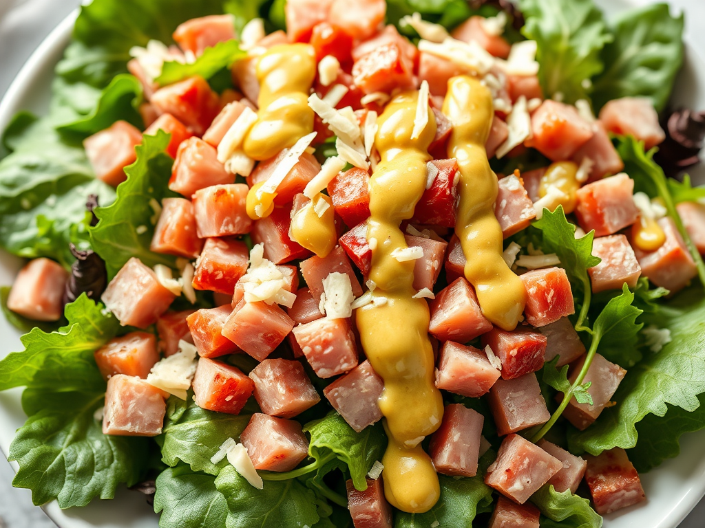Fresh Greens and Creamy Vinaigrette Salad