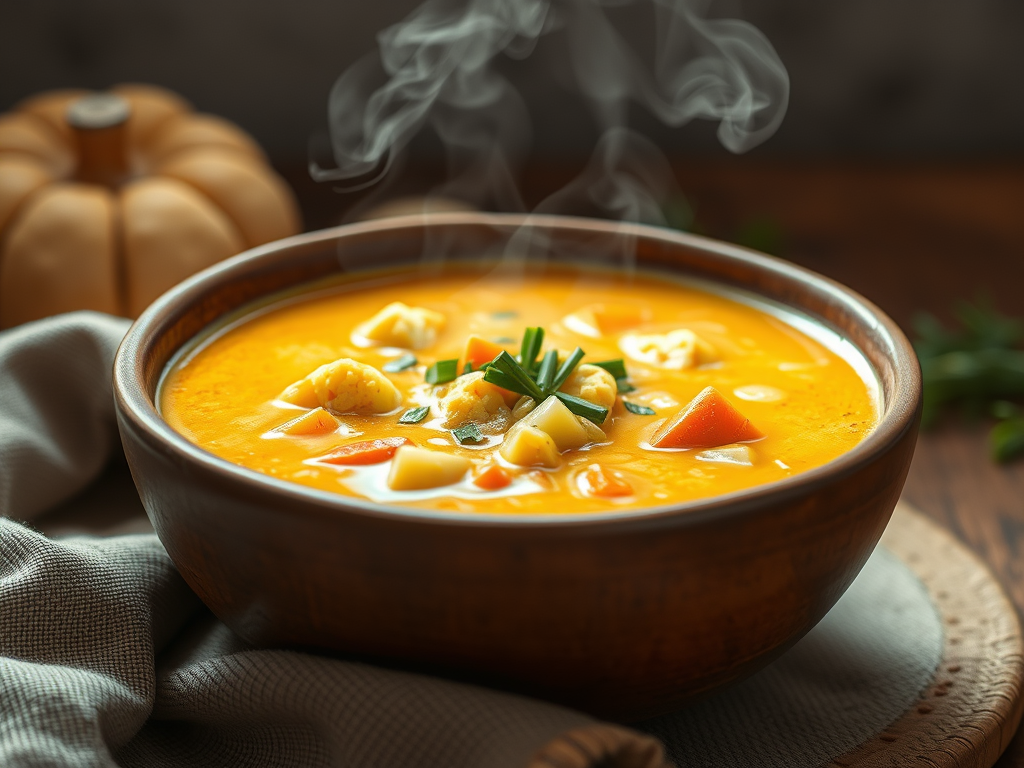 Golden Cauliflower Comfort Soup